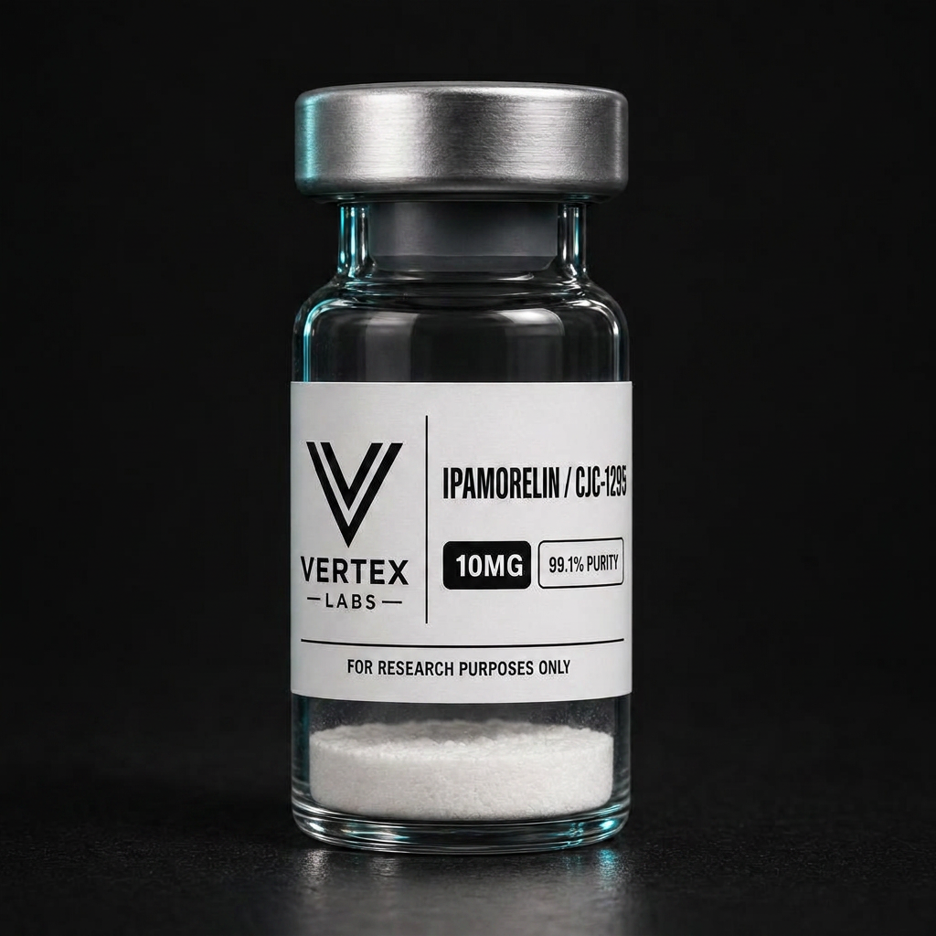 Ipamorelin / CJC-1295 10mg Blend research vial by Vertex Labs